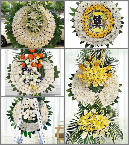 四川成都温江区万春镇鱼凫村花圈速递
